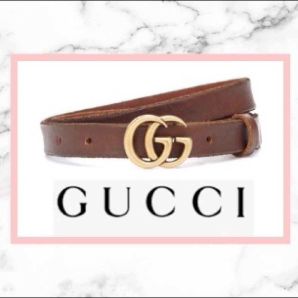 SOLD!!!!!!!Gucci Thin Marmont GG Belt